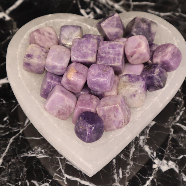 Lepidolite (Purple Mica) Cubes 1"