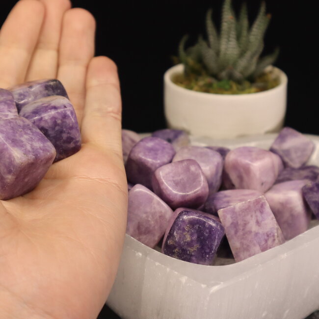 Lepidolite (Purple Mica) Cubes 1"