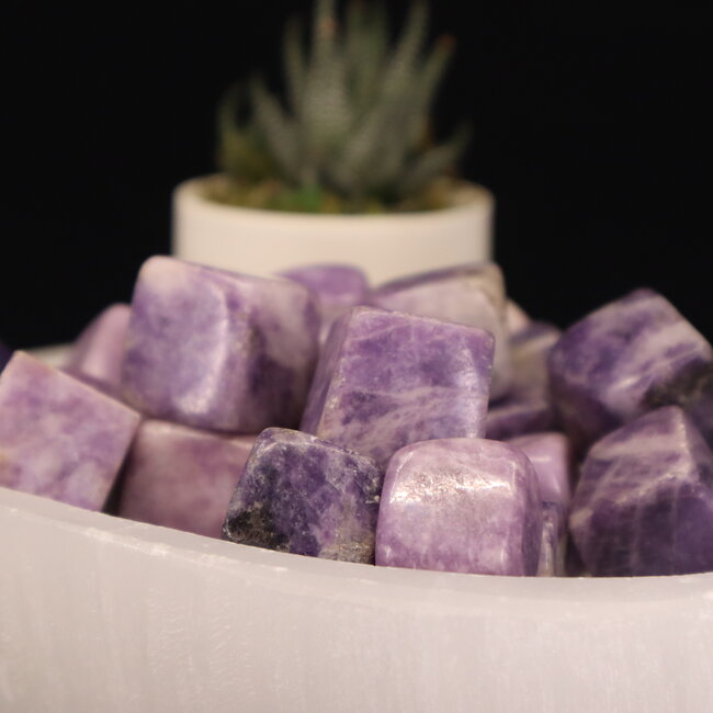 Lepidolite (Purple Mica) Cubes 1"