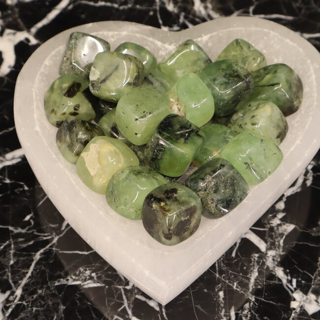Green Prehnite Cubes 1"