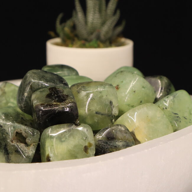 Green Prehnite Cubes 1"