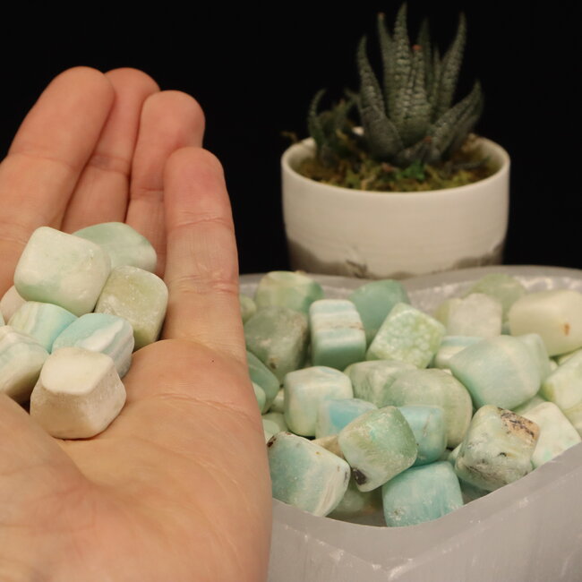 Blue Aragonite Cubes .05"-1"