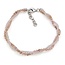 Rose Quartz & Rhodonite Twist Bracelet-Seed Bead