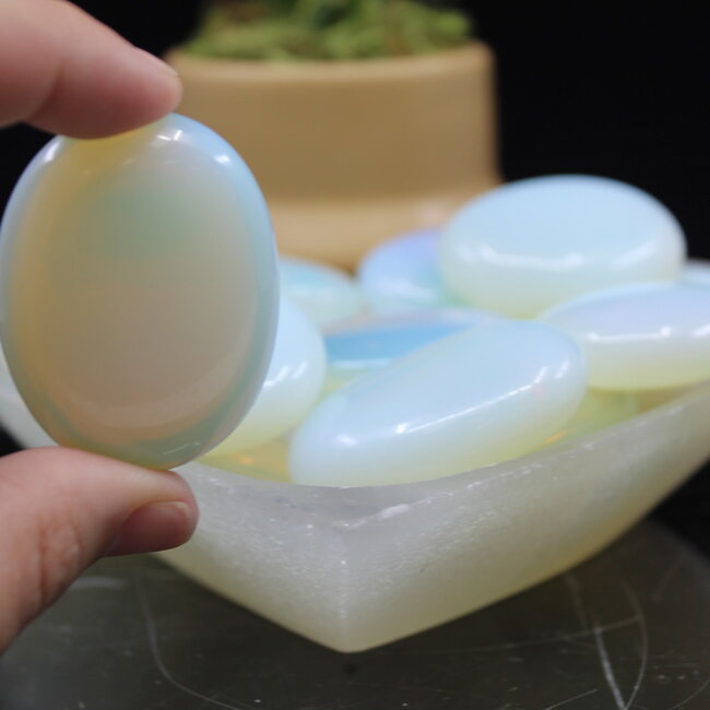 Opalite Palm Pillow Pocket Stone