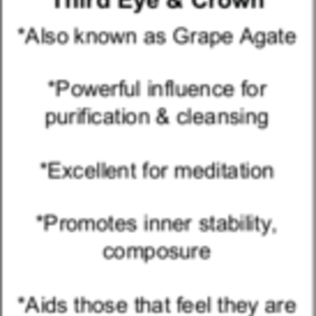 Grape Agate Purple Chalcedony - Tumbled