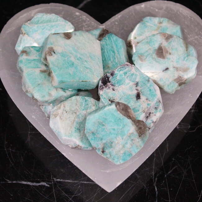 Amazonite Slab- 2" (One Side Polished)