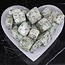 Kiwi Jasper (Amazon River Stone Sesame) Cubes 1"