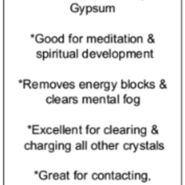 Selenite (Satin Spar Gypsum) Knife Small-8" Cord Cutting (Twisted Handle)