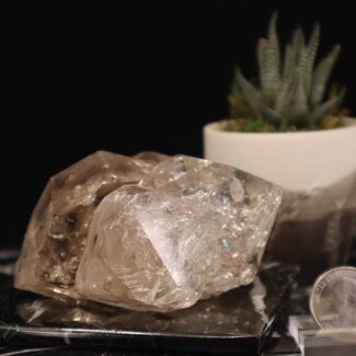 Herkimer Diamond Specimen AAA Grade with Rainbow Inclusions #19 Rough Raw Natural