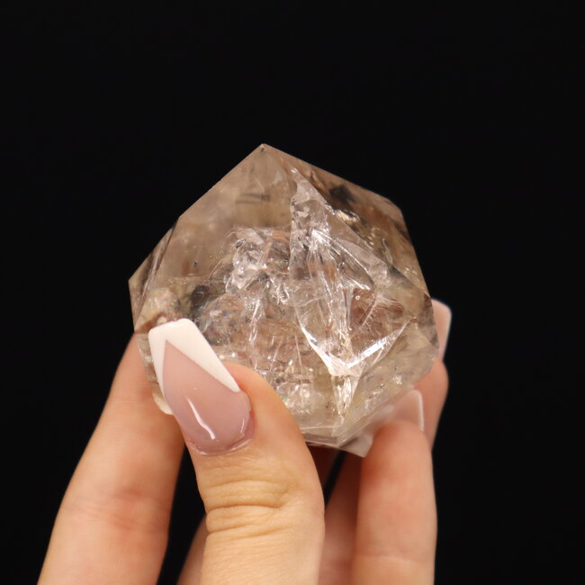 Herkimer Diamond Specimen #15 - Rough Raw Natural Rainbow Inclusion Point