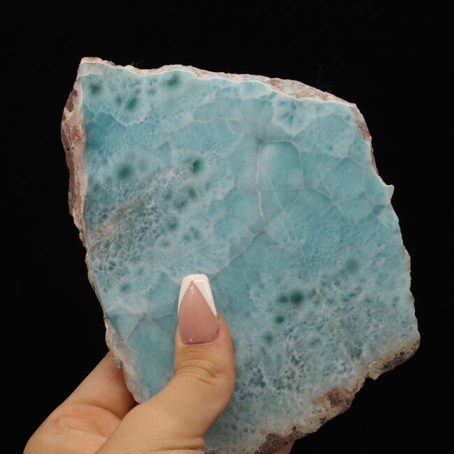 Larimar Slab - Specimen (Polished One Face) Slice Free Form Rough Raw Natural