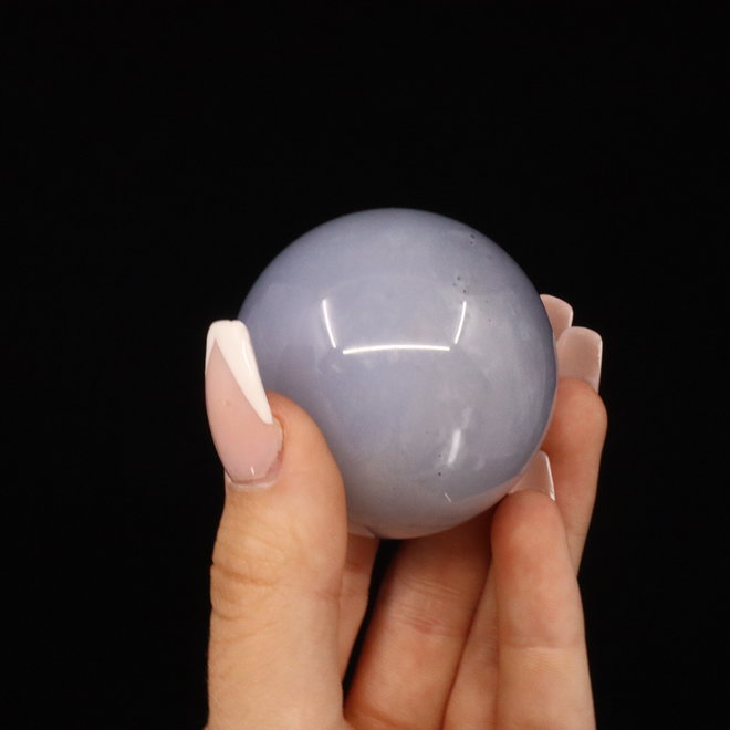 Blue Chalcedony Sphere Orb-50mm