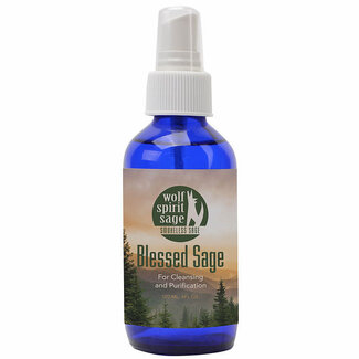 Blessed Sage Smudge Spray 4 oz - Clear Quartz Crystal Infused Room Spray
