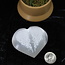 Selenite (Satin Spar Gypsum) Hearts - 3" Angel Winged Engraved Large