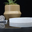 Selenite (Satin Spar Gypsum) Charging Disks Plates Station - 6" Round Circle Flower Seed of Life Medium
