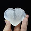 Selenite (Satin Spar Gypsum) Hearts - 3" Angel Winged Engraved Large