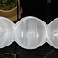 Selenite (Satin Spar Gypsum) Charging Bowl Dish - 5.5" Triple Moon Small