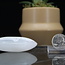 Selenite (Satin Spar Gypsum) Hamsa Hand (Fatima Miriam) Engraved Palm Pillow Pocket Stone - 1.5"