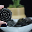 Black Obsidian Rosette Rose Flower