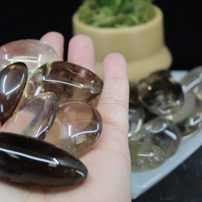 Smoky (Smokey) Quartz - Tumbled  XL Smooth