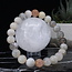 Multi Color Moonstone Bracelets - 8mm Peach Black White Cream