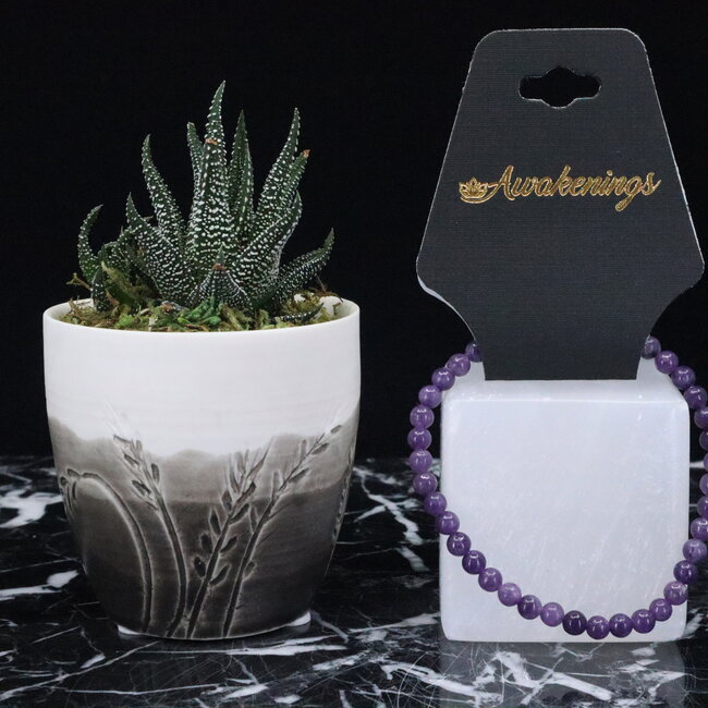 Lepidolite (Purple Mica) Bracelets - 4mm Mini