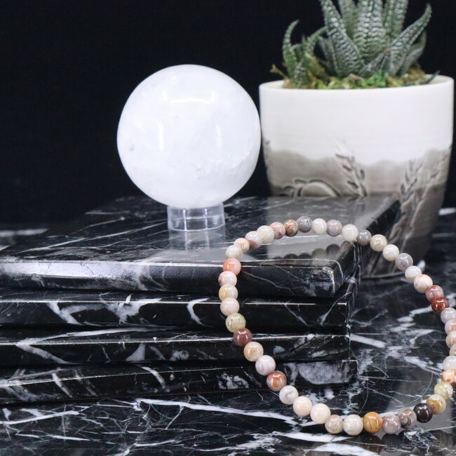Laguna Lace Agate Bracelets - 4mm Mini