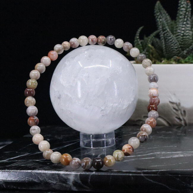 Laguna Lace Agate Bracelets - 4mm Mini