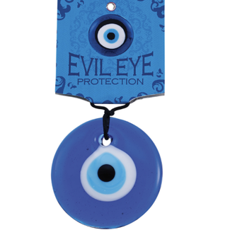 Evil Eye Blue Glass Wall Decor Round - 3.5" (Large) Door Hanging Protection