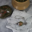 Unakite Jasper Pendulums - Round Sephoroton Dowsing Divination Silver Chain - Gemstone Crystal