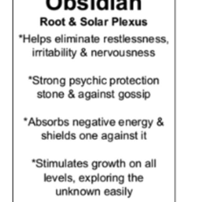 Black Obsidian Hearts - Small