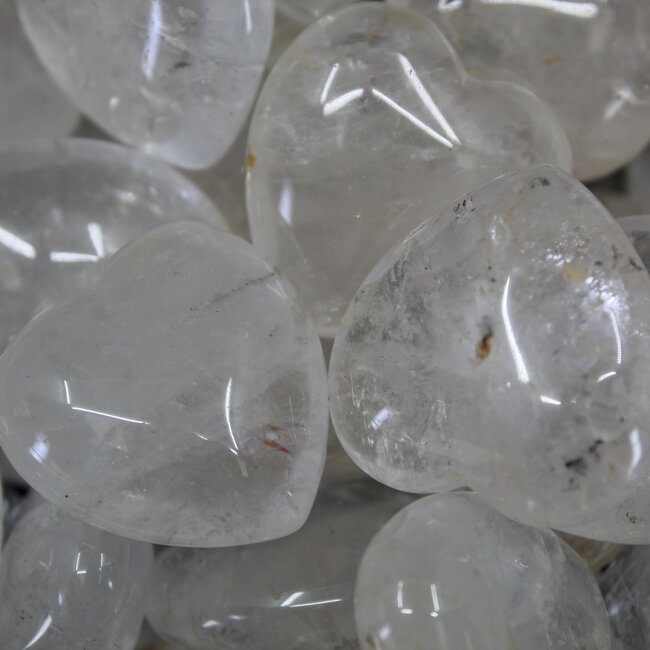 Clear (Crystal) Quartz Hearts - Small
