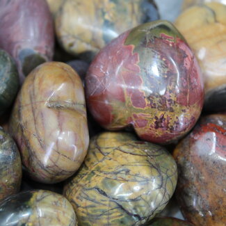 Cherry (Red) Creek Jasper Hearts - Small