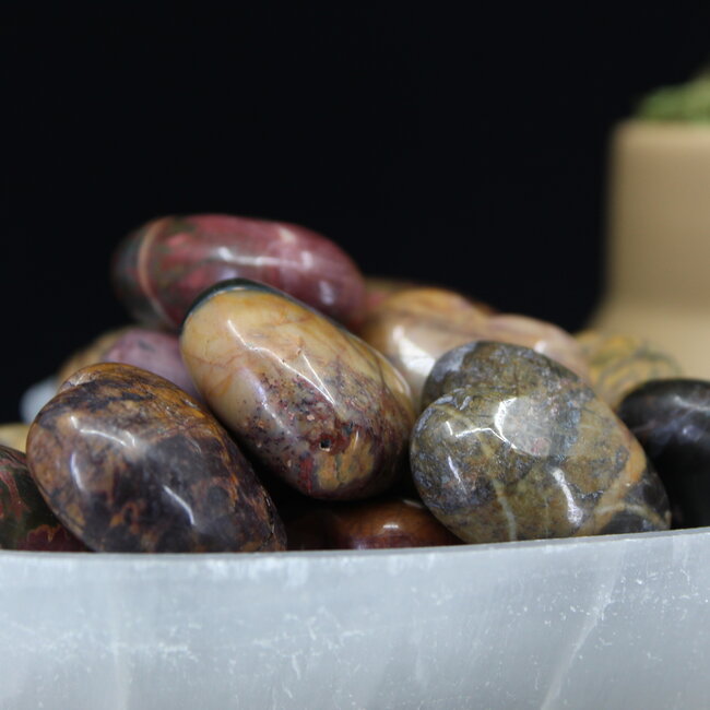 Cherry (Red) Creek Jasper Hearts - Small