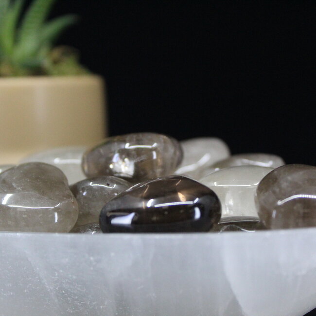 Smoky (Smokey) Quartz Hearts - Medium