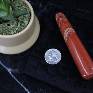 Red (Chestnut) Jasper Massage Wands - Medium
