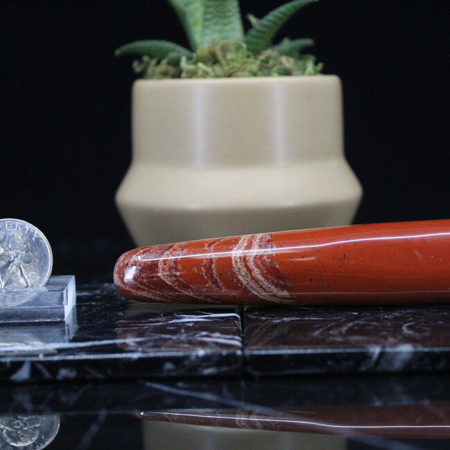 Red (Chestnut) Jasper Massage Wands - Medium