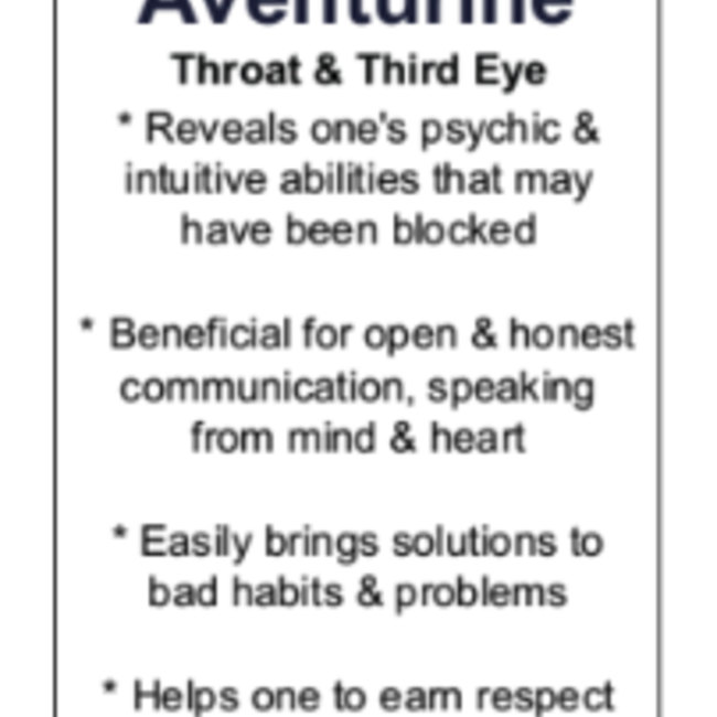 Blue Aventurine Worry (Thumb Fidget Relaxation Pocket) Stones - Medium Oval