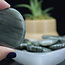 Green Hair Jasper Worry (Thumb Fidget Relaxation Pocket) Stones - Oval Large