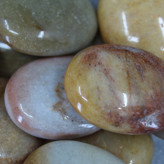 Mixed Assorted Moonstone Palm Pillow Pocket Stone