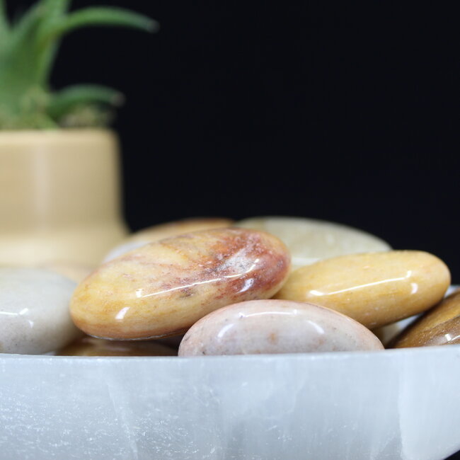 Mixed Assorted Moonstone Palm Pillow Pocket Stone