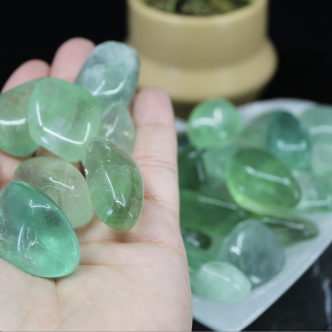 Green Fluorite- Tumbled