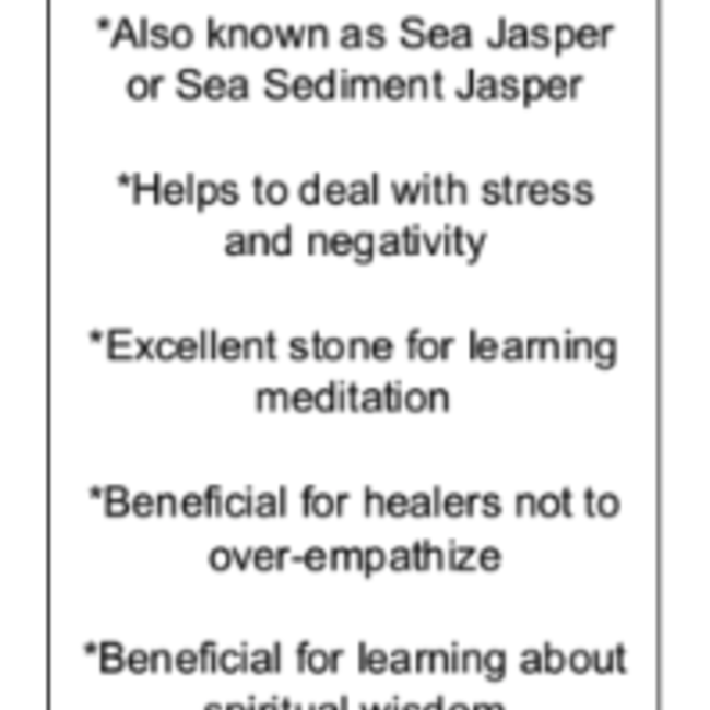 Ocean (Sea Sediment) Jasper Hearts - Small (1.5")