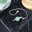 Green Aventurine Pendulums - Round Sephoroton Dowsing Divination Silver Chain - Gemstone Crystal
