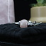 Rose Quartz Pendulums - Round Sephoroton Dowsing Divination Silver Chain-Gemstone Crystal