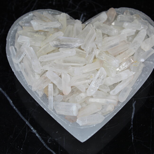 Clear (Crystal) Quartz Points - Mini Seeds - Rough Raw Natural Crystal Grids
