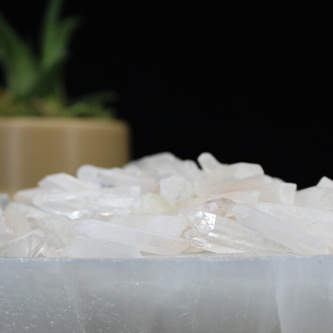 Clear (Crystal) Quartz Points - Mini Seeds - Rough Raw Natural Crystal Grids