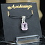 Pink Morganite Pendant #4 Faceted Filigree Rectangle Sterling Silver