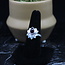 Garnet Ring - Size 8 Lotus Teardrop Pear - Sterling Silver