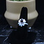 Garnet Ring - Size 8 - Sterling Silver Lotus